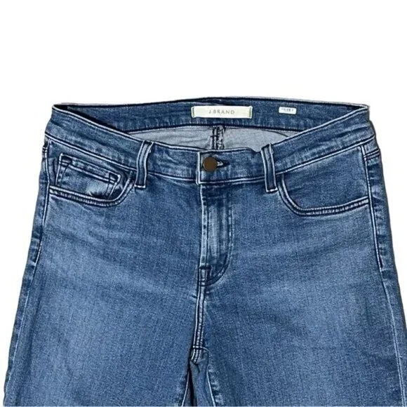 J Brand Blue Selena Cropped Flare Jeans Size 28 - Picture 3 of 12